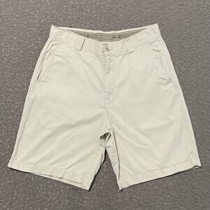 Tommy Bahama Shorts Mens 32 Beige Chino Tencel Lyocell Cotton Pants